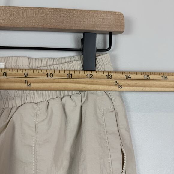 WILO The Label Parachute Track Pants Womens Small Beige Drawcord Waist Joggers‎ - Picture 6 of 9